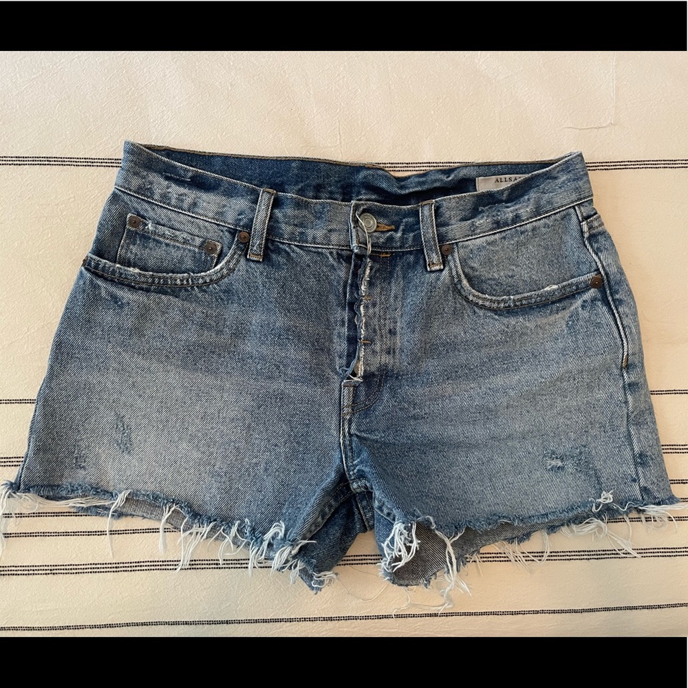 All saints jean shorts